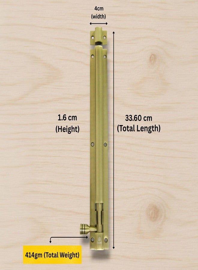 Atom 12 inch Aluminium Tower Bolt | Antique Finish | Home and Offices Doors and Windows Tower Bolt, TB001, Pack of 2 - Image 2